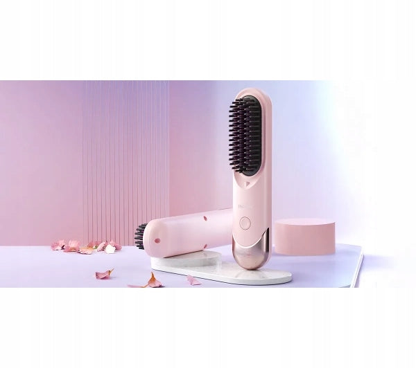 Straightening Brush Enchen H100 Wireless Ionization 200°C Pink Manufacturer code H100