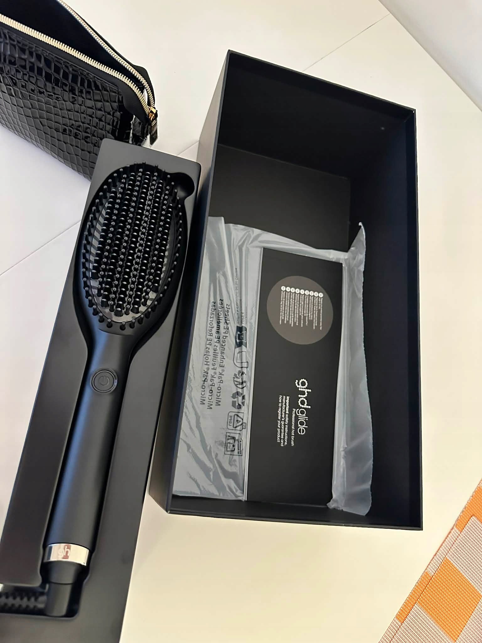 Straightening Brush ghd Glide Thermal Brush Ceramic Shiny Hair Brand no brand