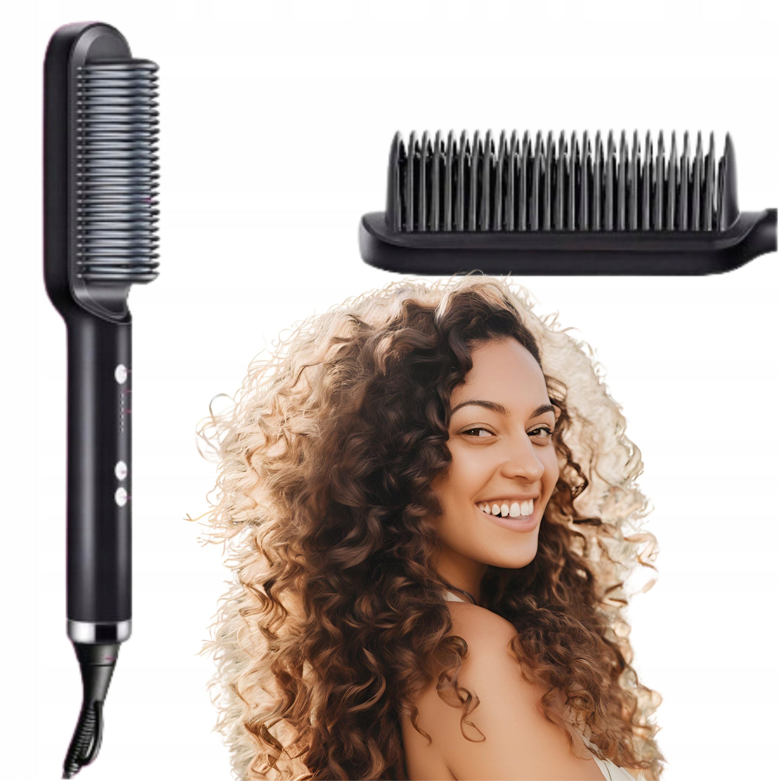 Straightening Hair Brush 2in1 with Temperature Control PRO I Straightener Manufacturer code szczotka do kręconych włosów do stylizacji