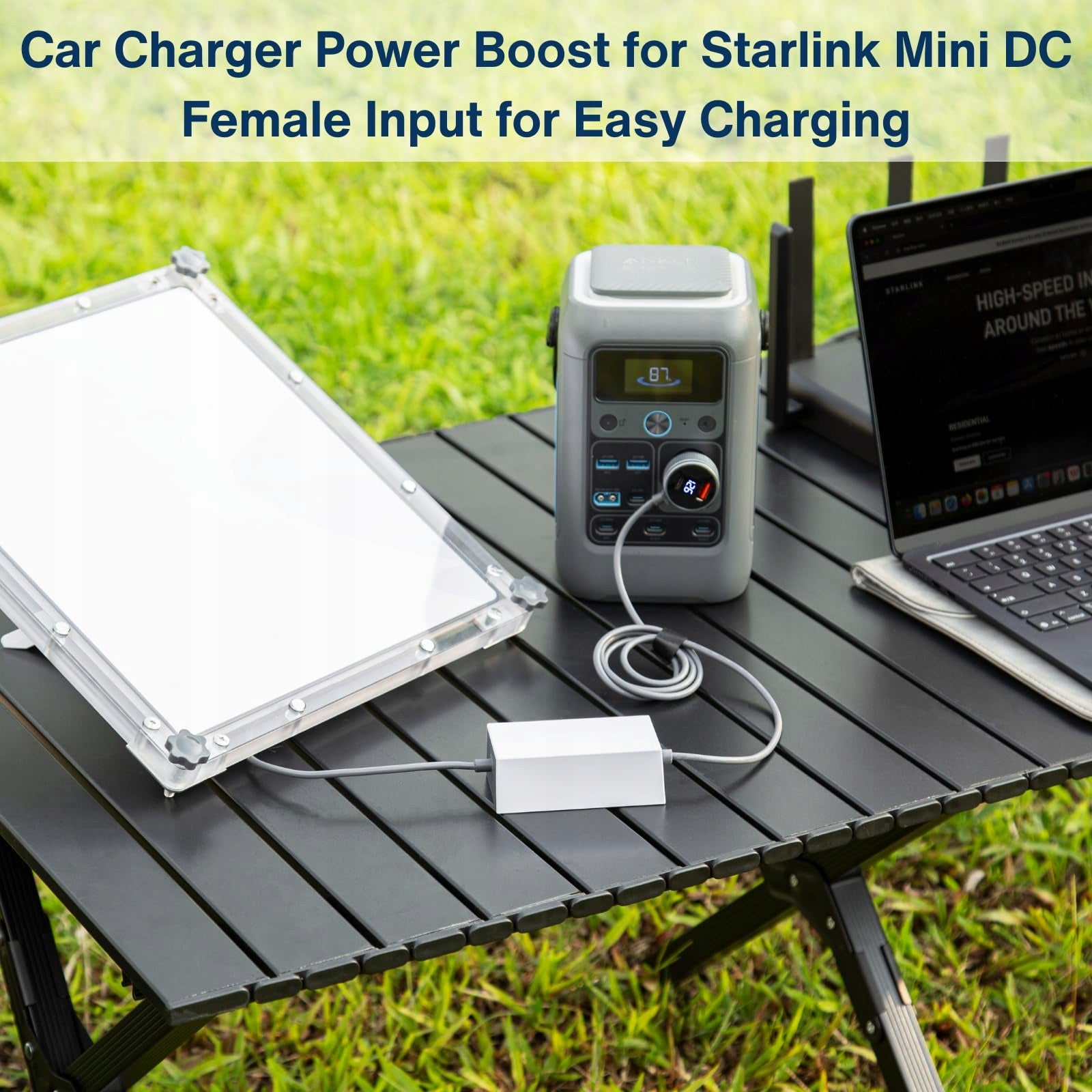 StrategyGear 60W DC Adapter for Starlink Mini 33W Cigarette Lighter Packaging status original