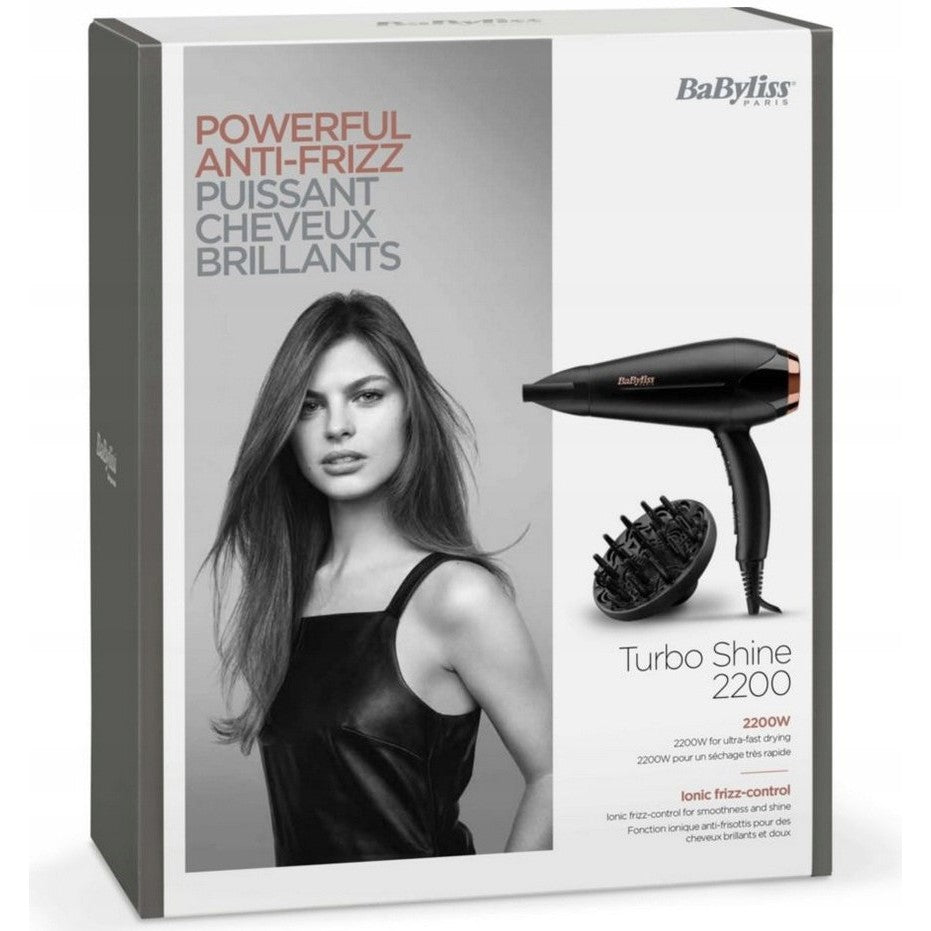 Strong Hair Dryer 2200W Ionization BaByliss Diffuser Concentrator Manufacturer code 62LWFO-YKVKB