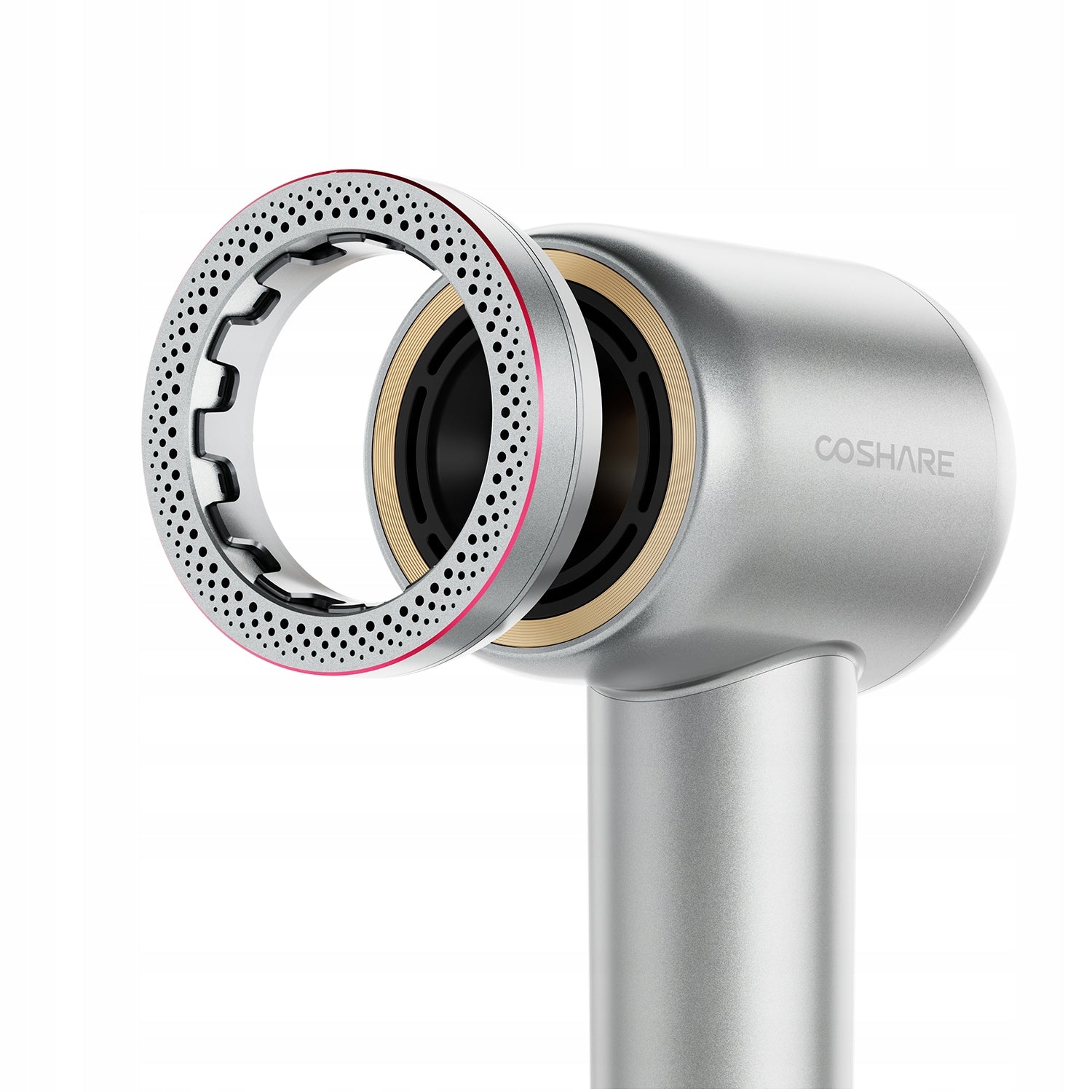 Strong Hair Dryer COSHARE EssenceRing SuperFlow1 Ionization 1600W Manufacturer code SuperFlow1 Standard Silver