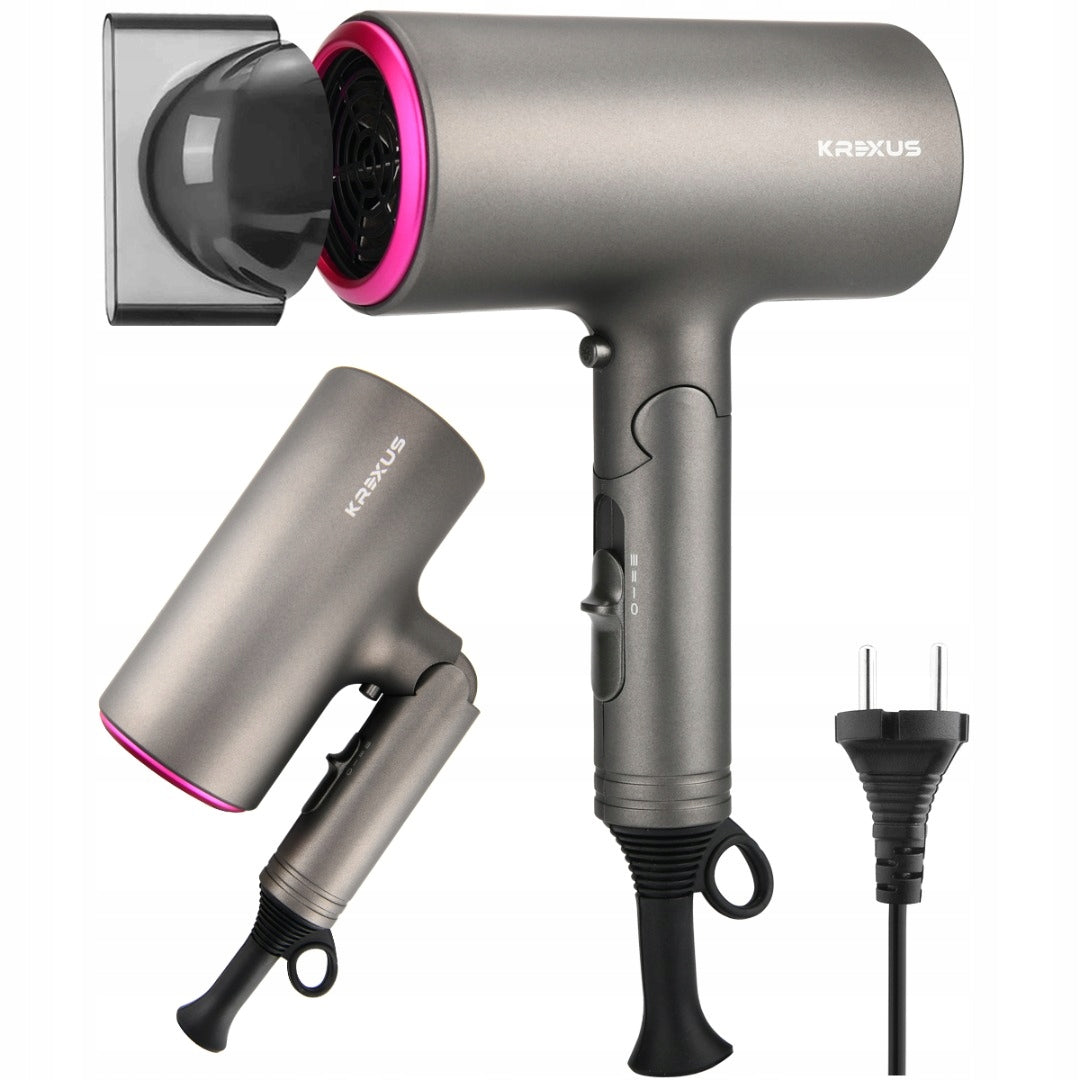 Strong Hair Dryer Folding Ionization 1600W Travel Cold Vent