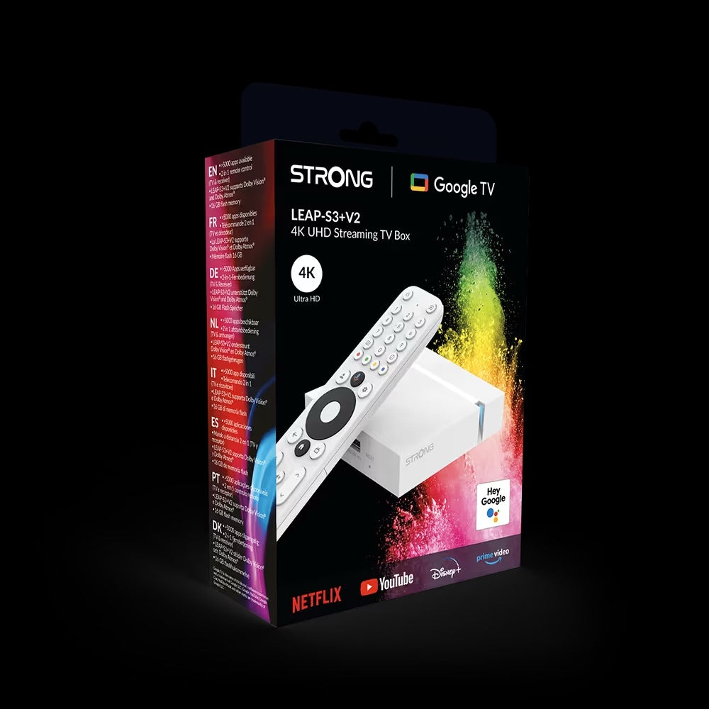 Strong LEAP-S3+V2 4K TV Box Packaging status original