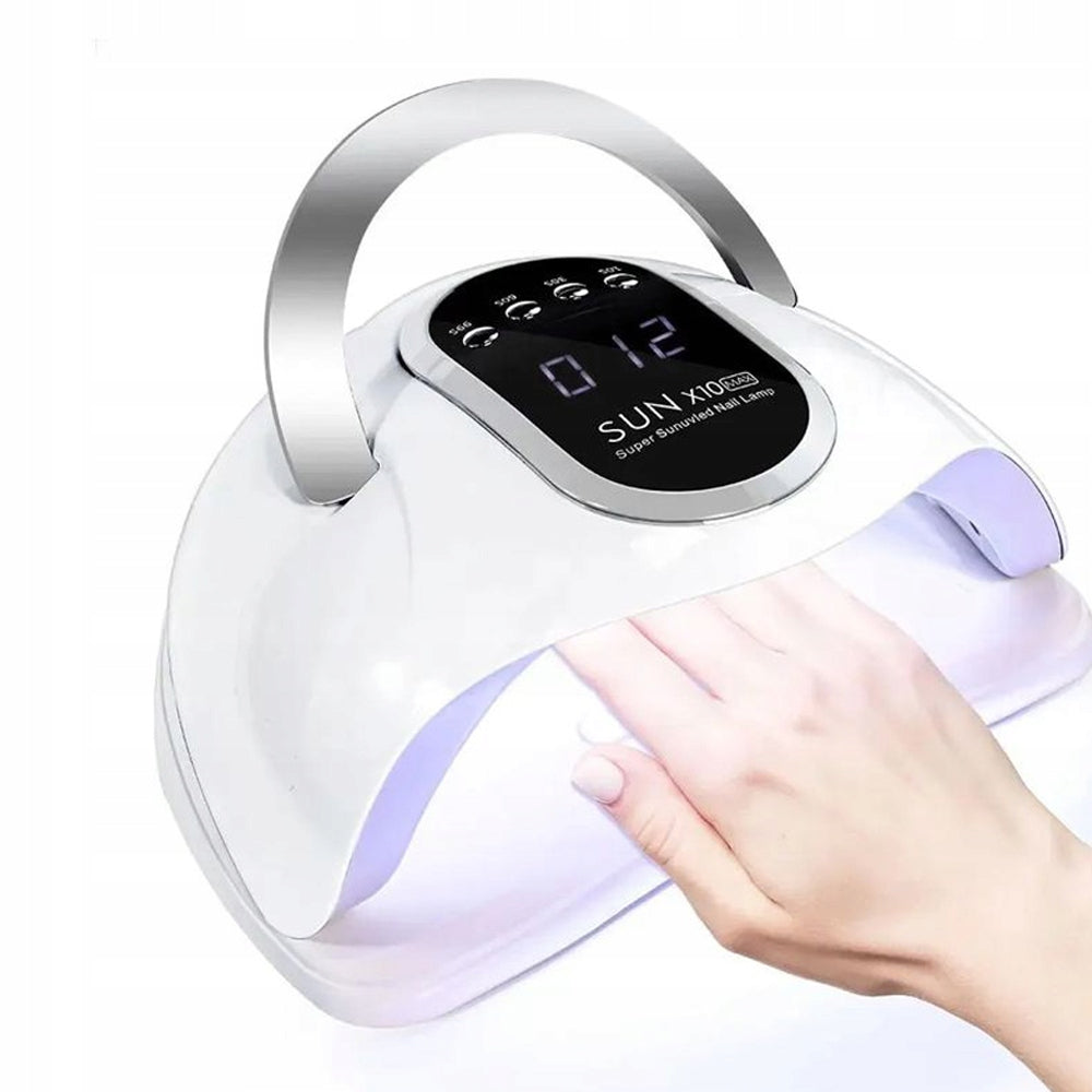 Strong Nail Lamp Hybrid UV Gels LED Sun x10 Max LCD With Handle 280W Packaging status original