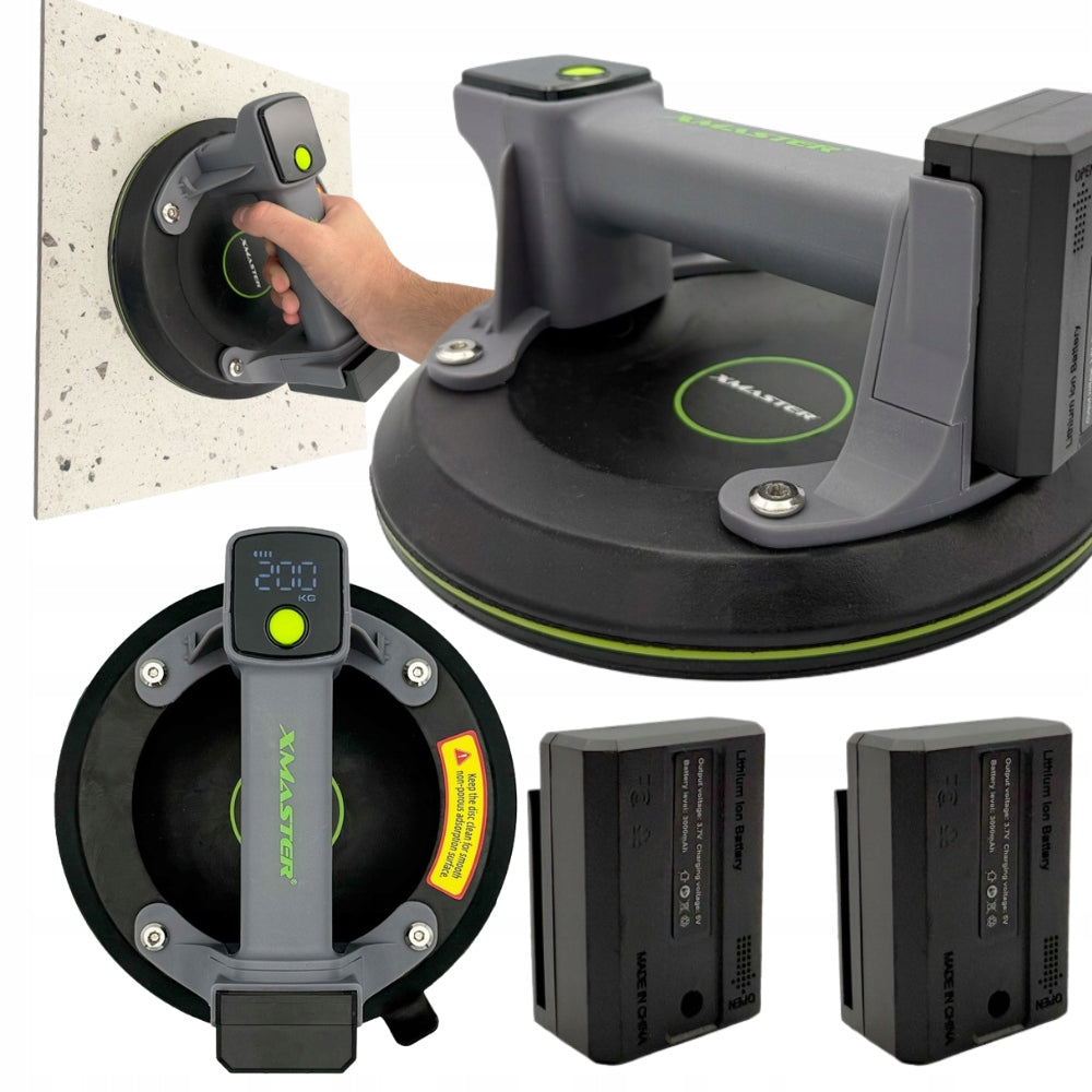 Strong SUCTION CUP for stoneware tiles RECHARGEABLE automatic electric