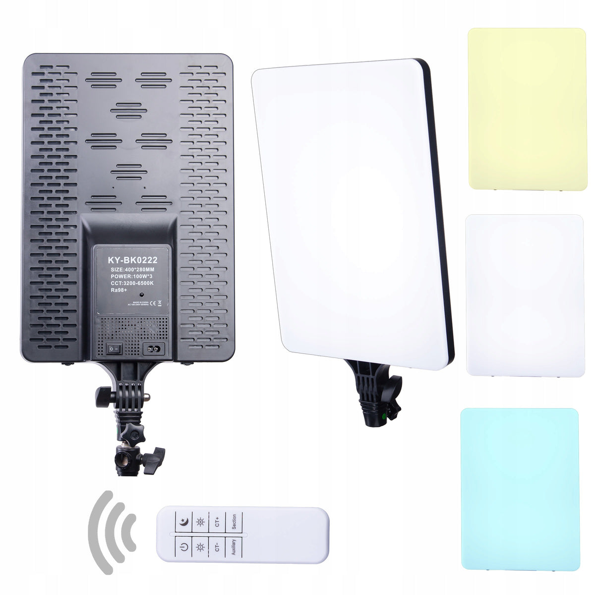 Studio LED Panel Lamp 100W + remote control for photos and video adjustment