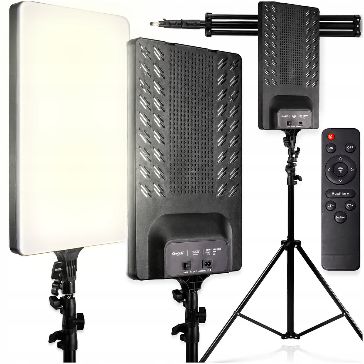 Studio panel lamp 40x28cm LED 42W with remote control TRIPOD 200 cm Packaging status original