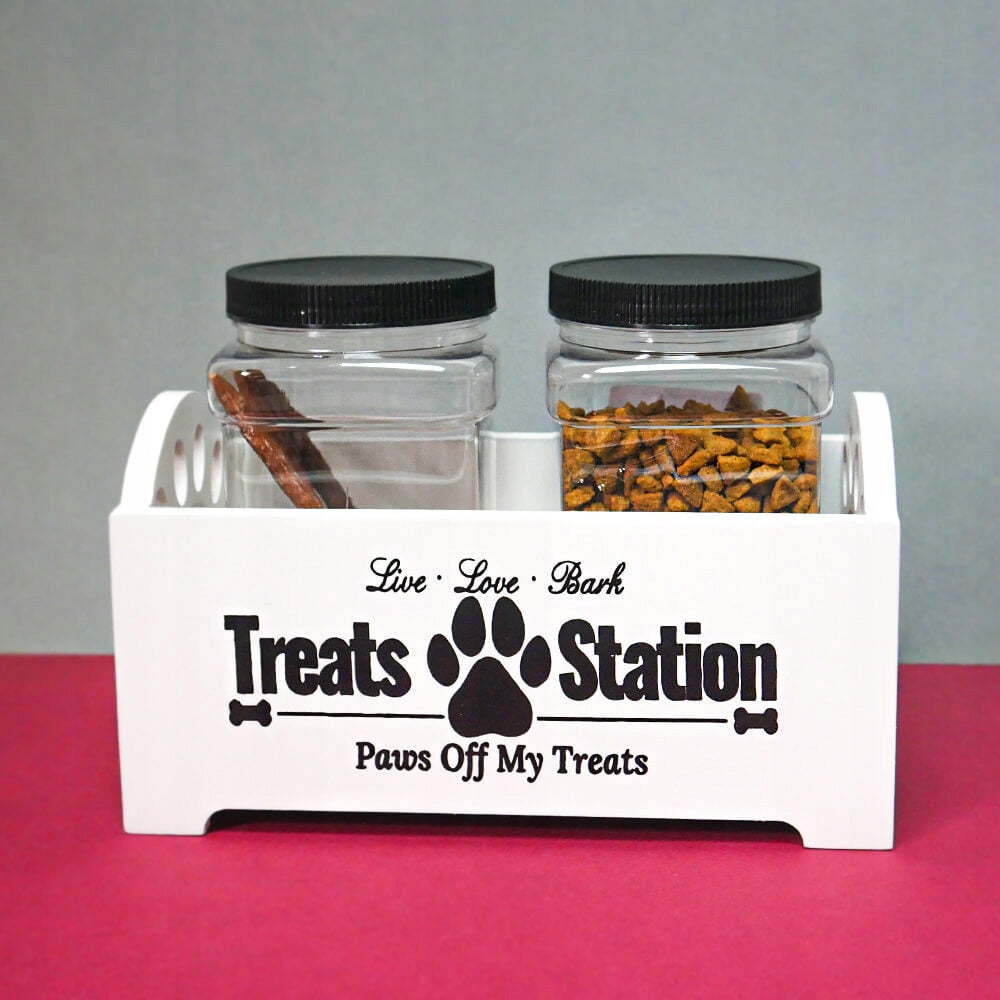 Stylish Dog Treat Organizer - 2 Containers
