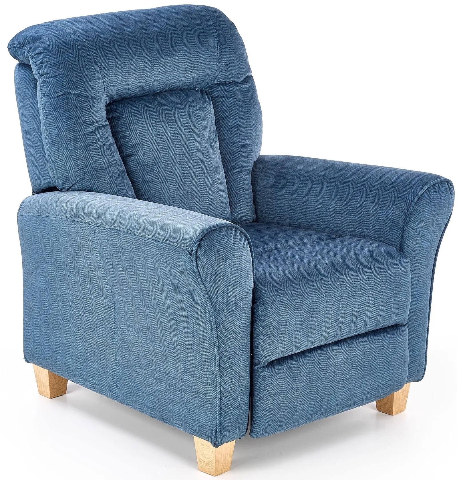 Stylish Reclining Armchair BARD Halmar Dark Blue Leisure For Living Room