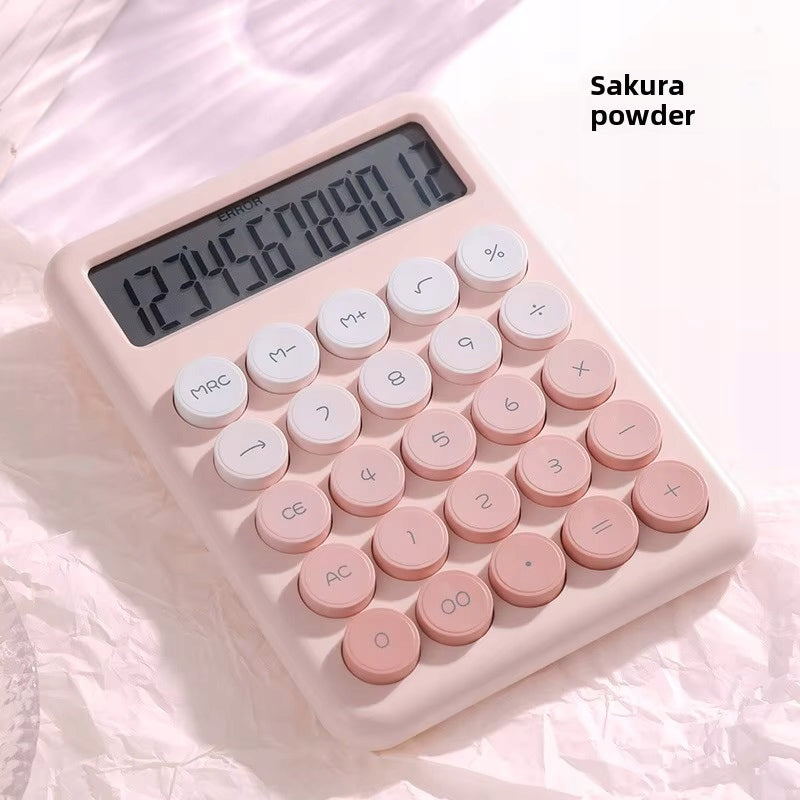 Stylish School Office Calculator Powder Pink Manufacturer code Biały Kalkulator biurowy szkolny