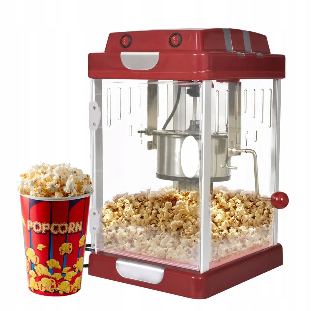 Stylish Stainless Steel Popcorn Machine 25,5x28x42,8 cm Brand no brand