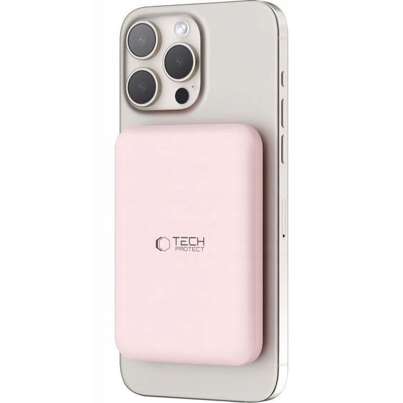 Stylish USB-C and Magsafe Induction Power Bank, QI, 5000mAh 15W Tech-Protect Batteries included yes