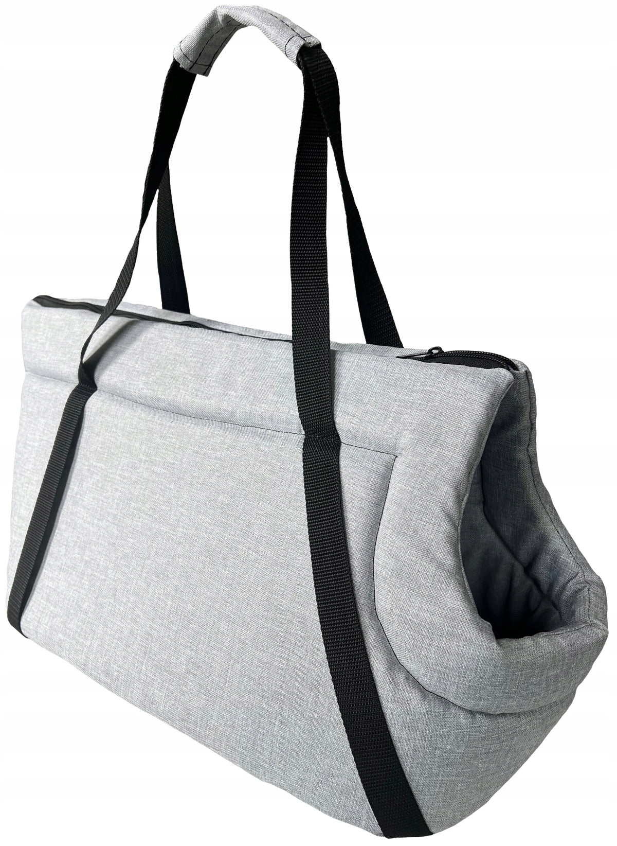 Stylish and Comfortable TRANSPORTER BAG for Dog, Cat - Grey - MELANGE