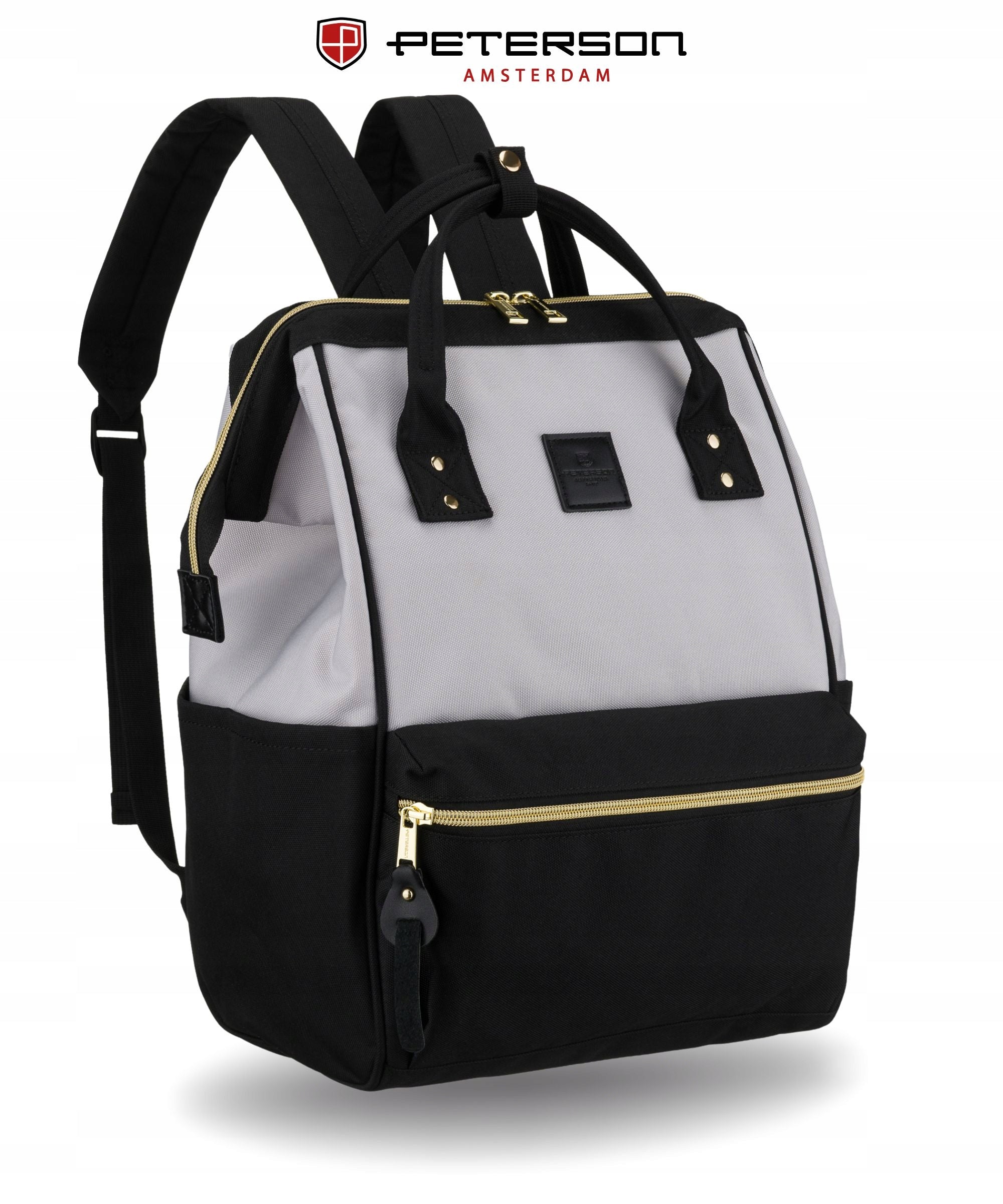 Stylish women's backpack PETERSON urban school sports roomy travel Manufacturer code 5903051309342