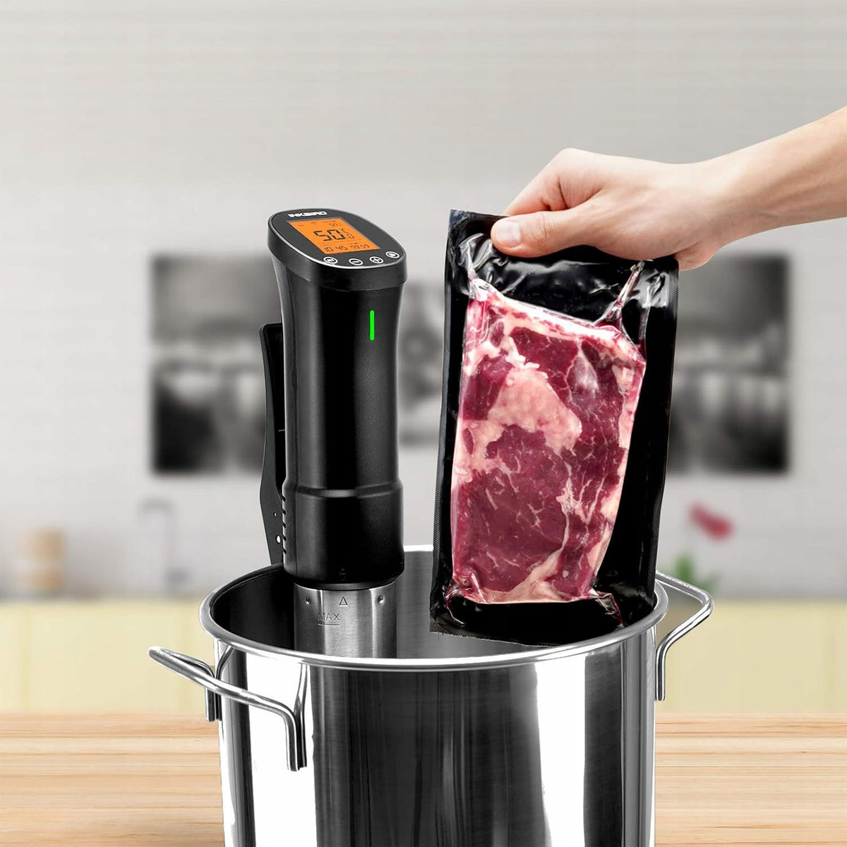 Submersible Cooking Circulator Sous Vide 1000W with Wi-Fi Temp Control Brand no brand