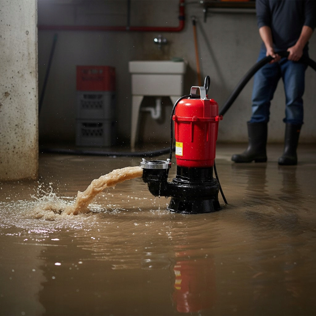 Submersible Pump for Dirty Water Septic Tank 3750W 20000 l/h 28m Certificates of conformity CE WEEE
