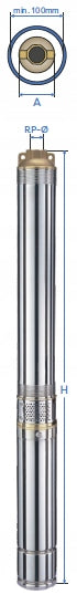 Submersible pump Omnigena 3,5 SC 2-12 230V built-in capacitor 0,55kW k.18 Pump type well