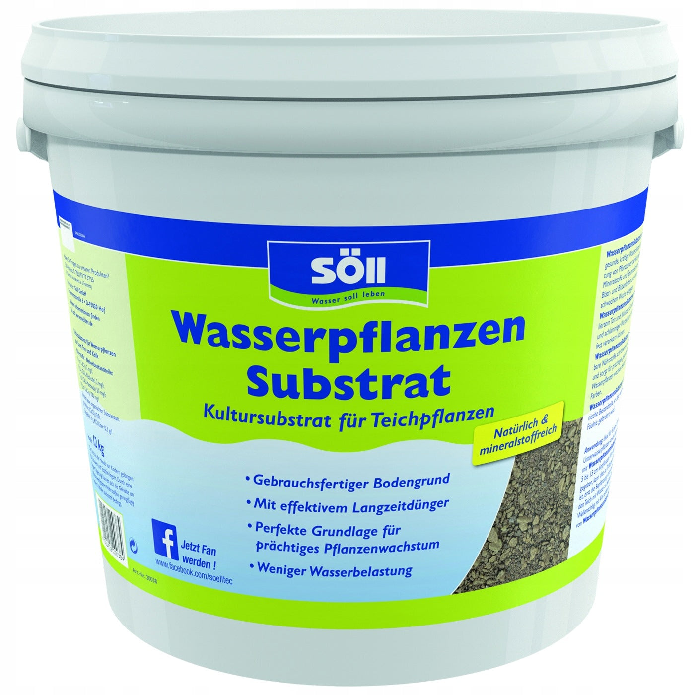 Substrate for Aquatic Plants Pond Eyelet - Söll WasserpflanzenSubstrate 12 kg
