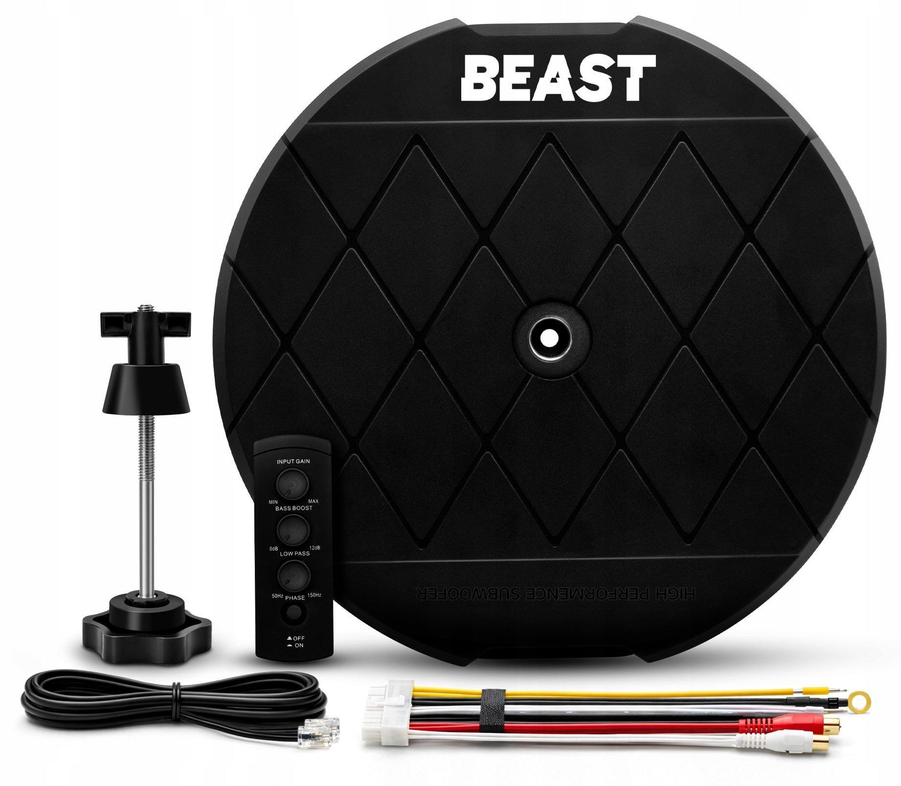 Subwoofer Active Audio Speaker BassWheel Beast 300W Wheel Spare Remote Control Packaging status original