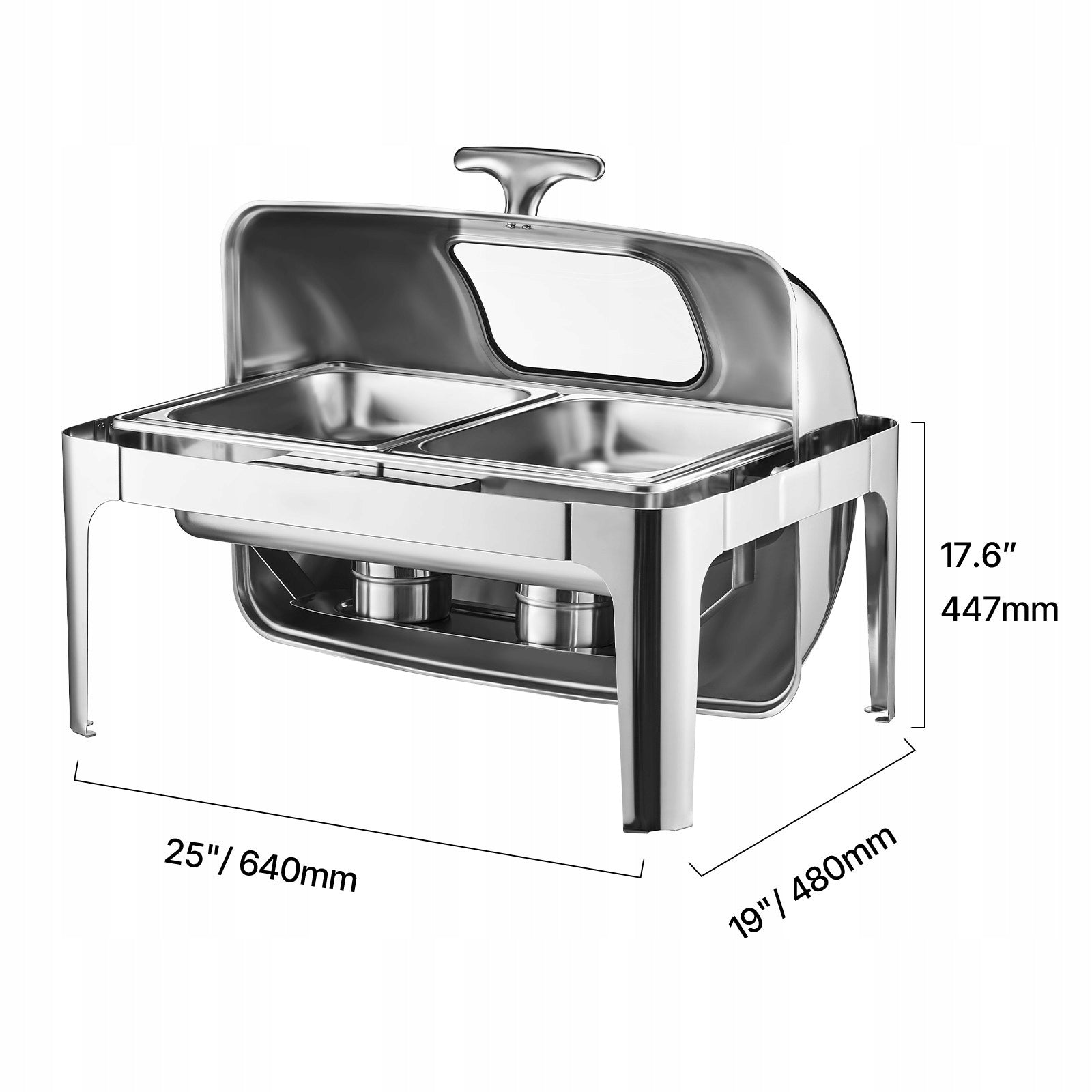 SucceBuy Food Warmer 3,9L Stainless Steel Has Glass Cover Manufacturer code ZFXQFGK1JTYS0B