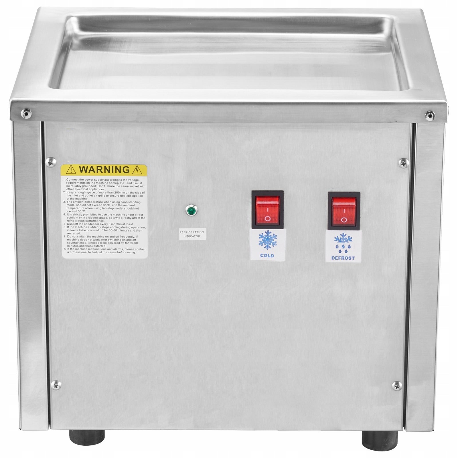 SucceBuy Fried Ice Cream Machine 28x24x2CM With Compressor And 2 Scrapers Brand no brand