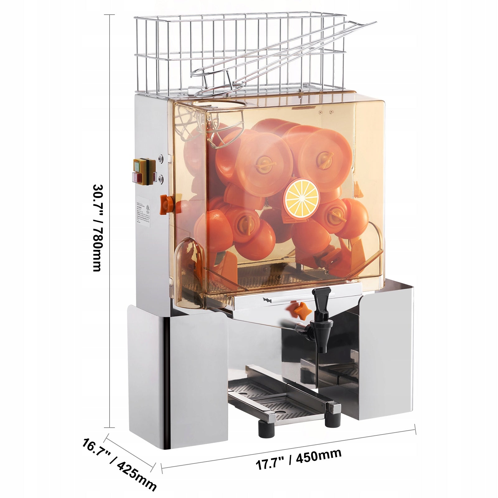 SucceBuy Juicer 120 W Production 20 Oranges/MIN Net Weight 40,5KG Manufacturer code TSZDJLCZJBZDB
