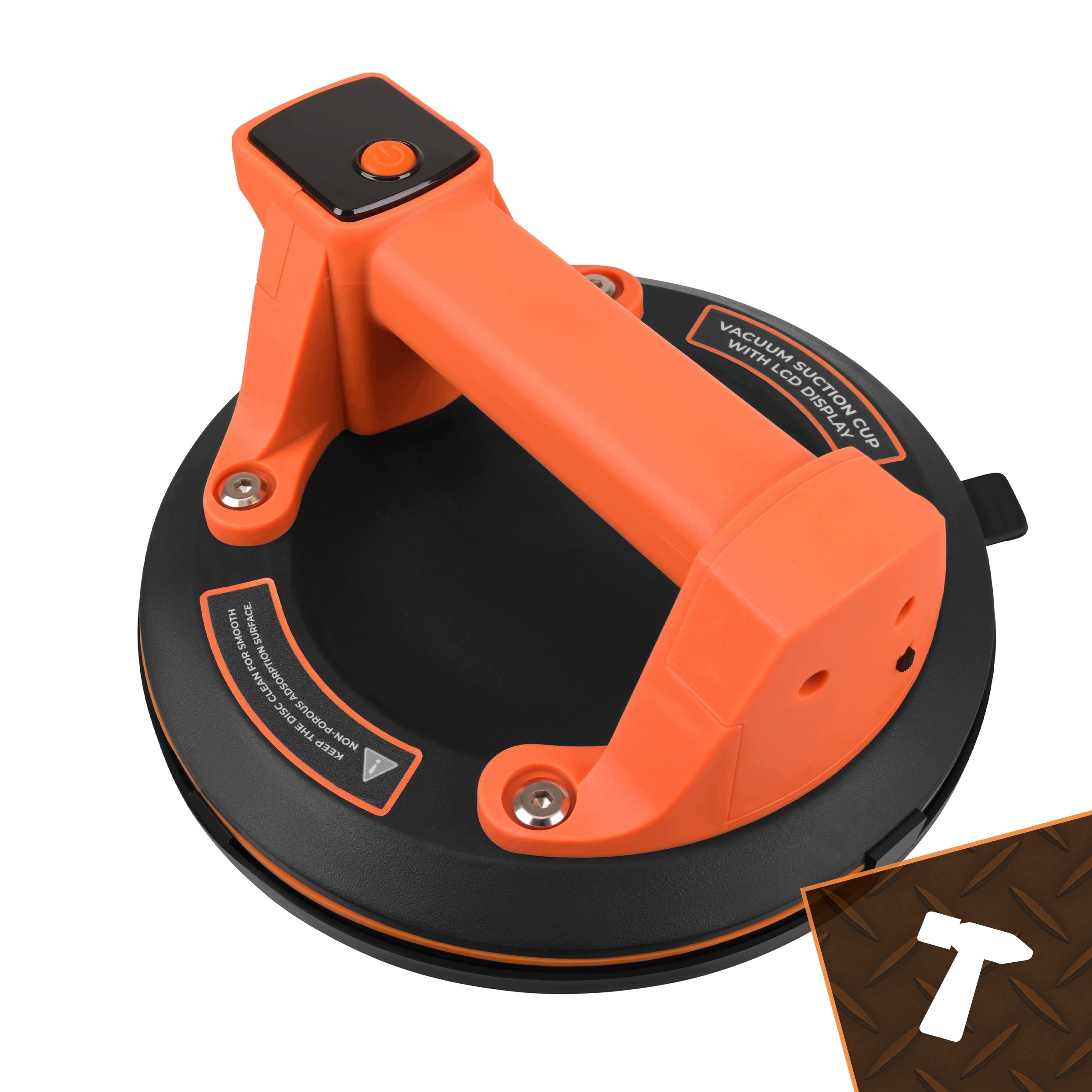 Suction Cup for Plates Cordless Vacuum Holder 200 kg LCD Gresu Glass Manufacturer code Przyssawka próżniowa z wyświetlaczem LCD