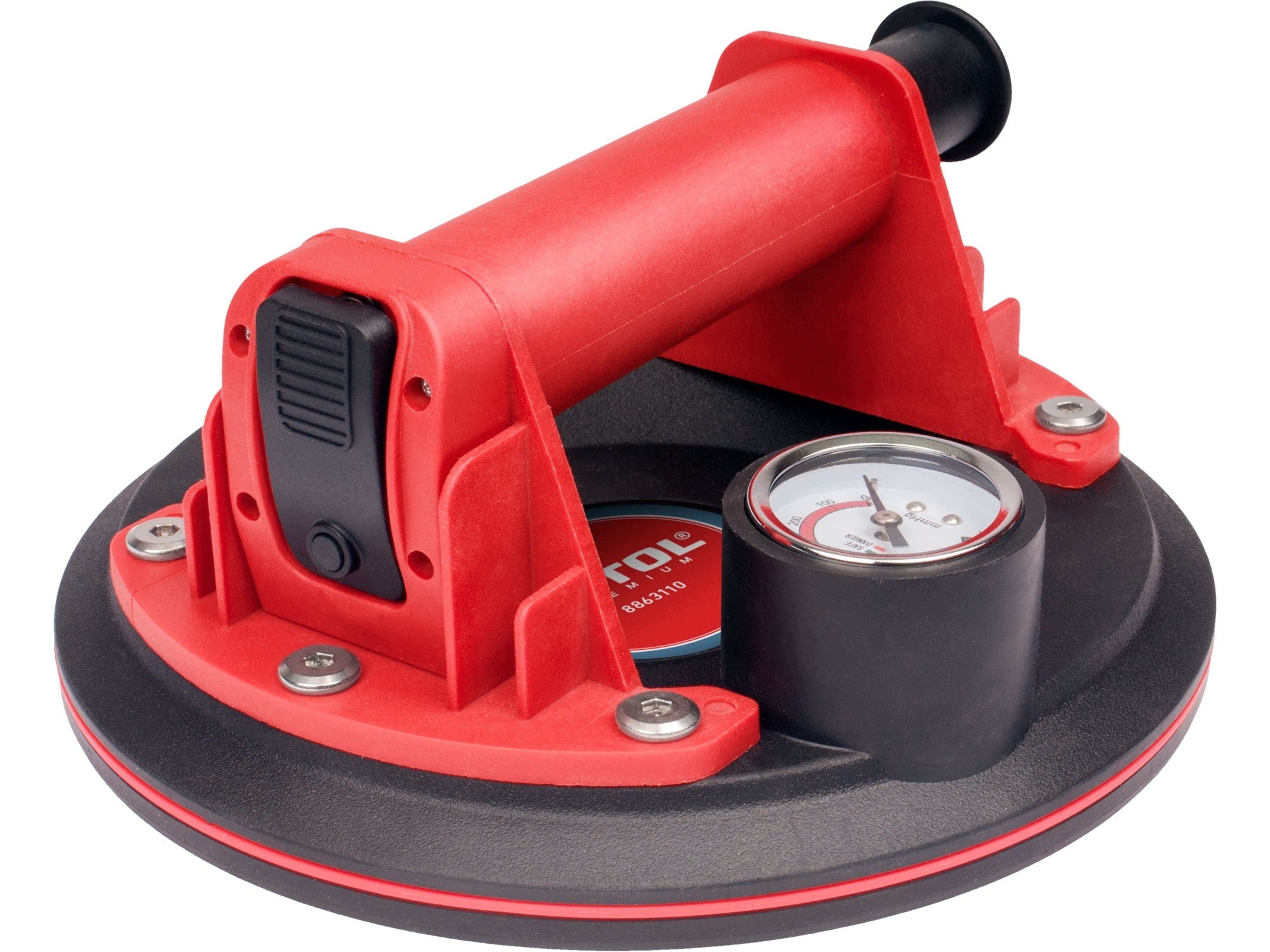 Suction cup for Window Tiles Vacuum Glazes 130kg Handle with Pump Pressure Gauge Packaging status original