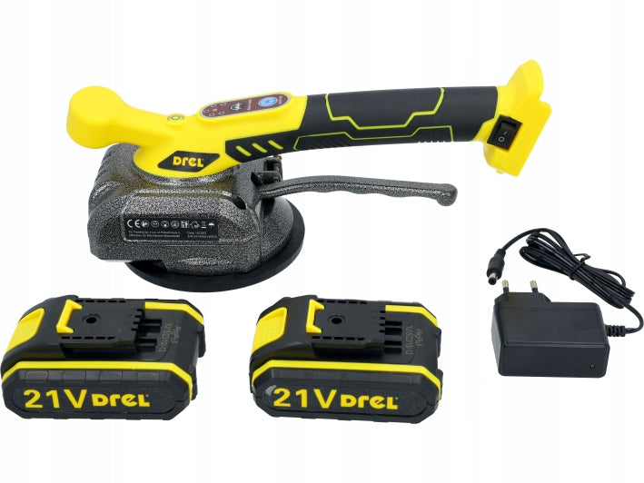 Suction cup vibrating power tool for laying TILES 2xAKU 21V Suitcase