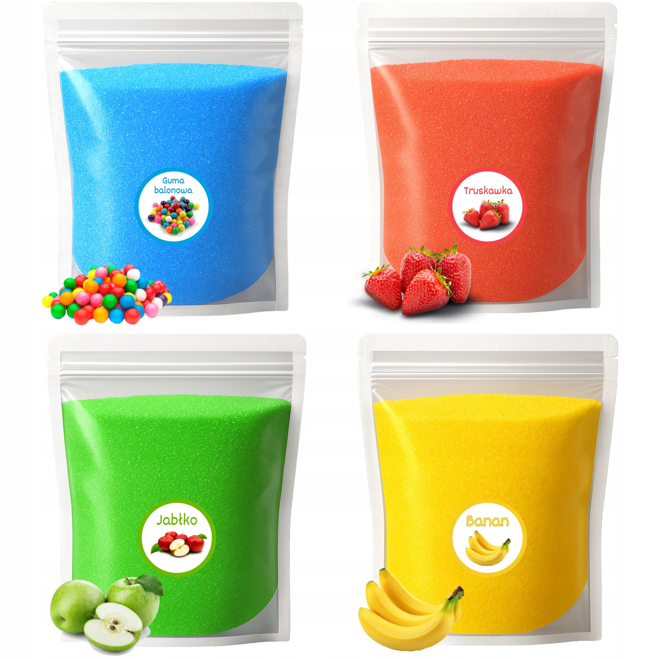 Sugar 20kg - 4x 5kg Sugars For Cotton Candy Machine Colorful Flavored Dry