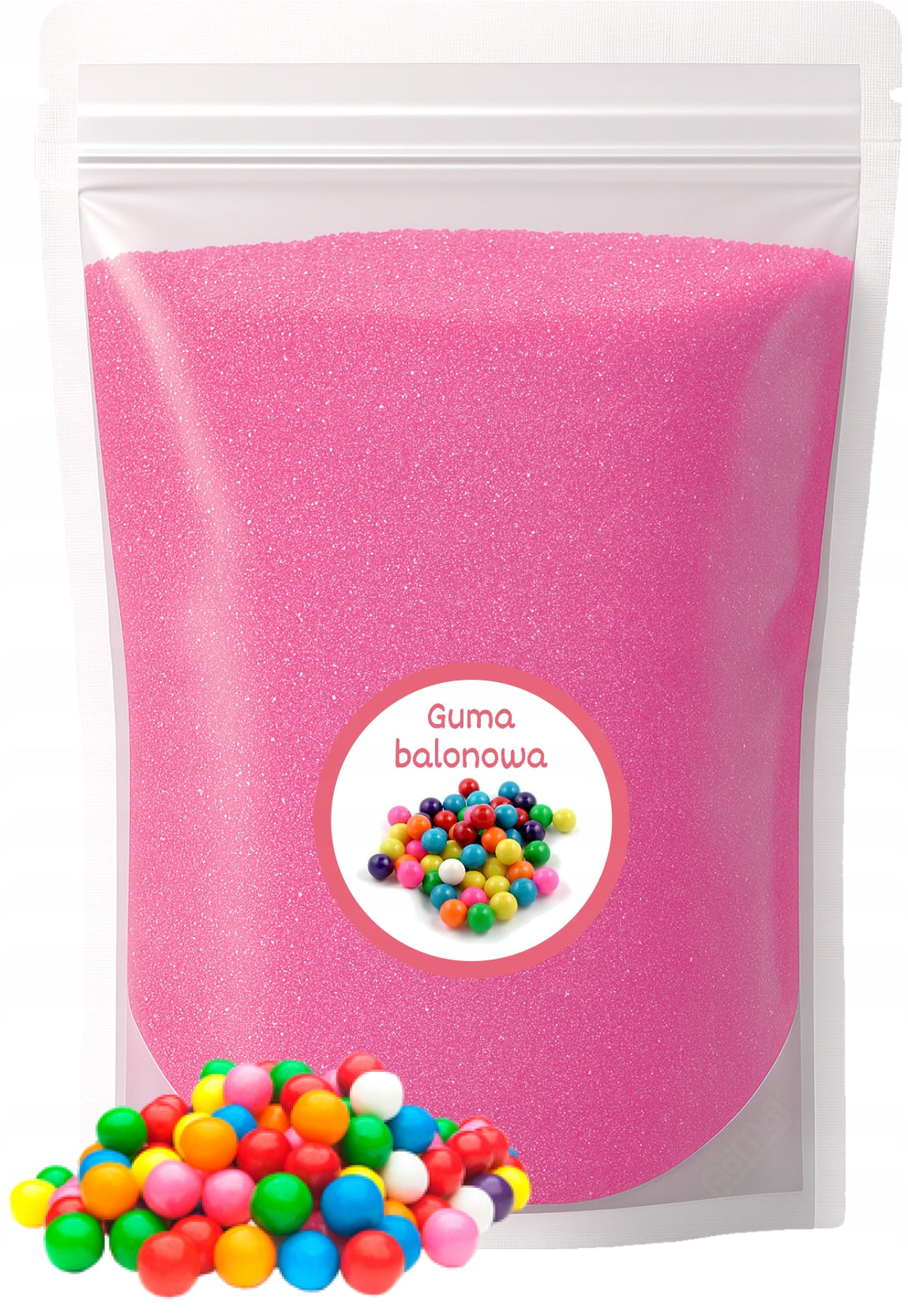 Sugar For Cotton Candy BALLOON GUM 1kg Pink Colorful Dry Doypack