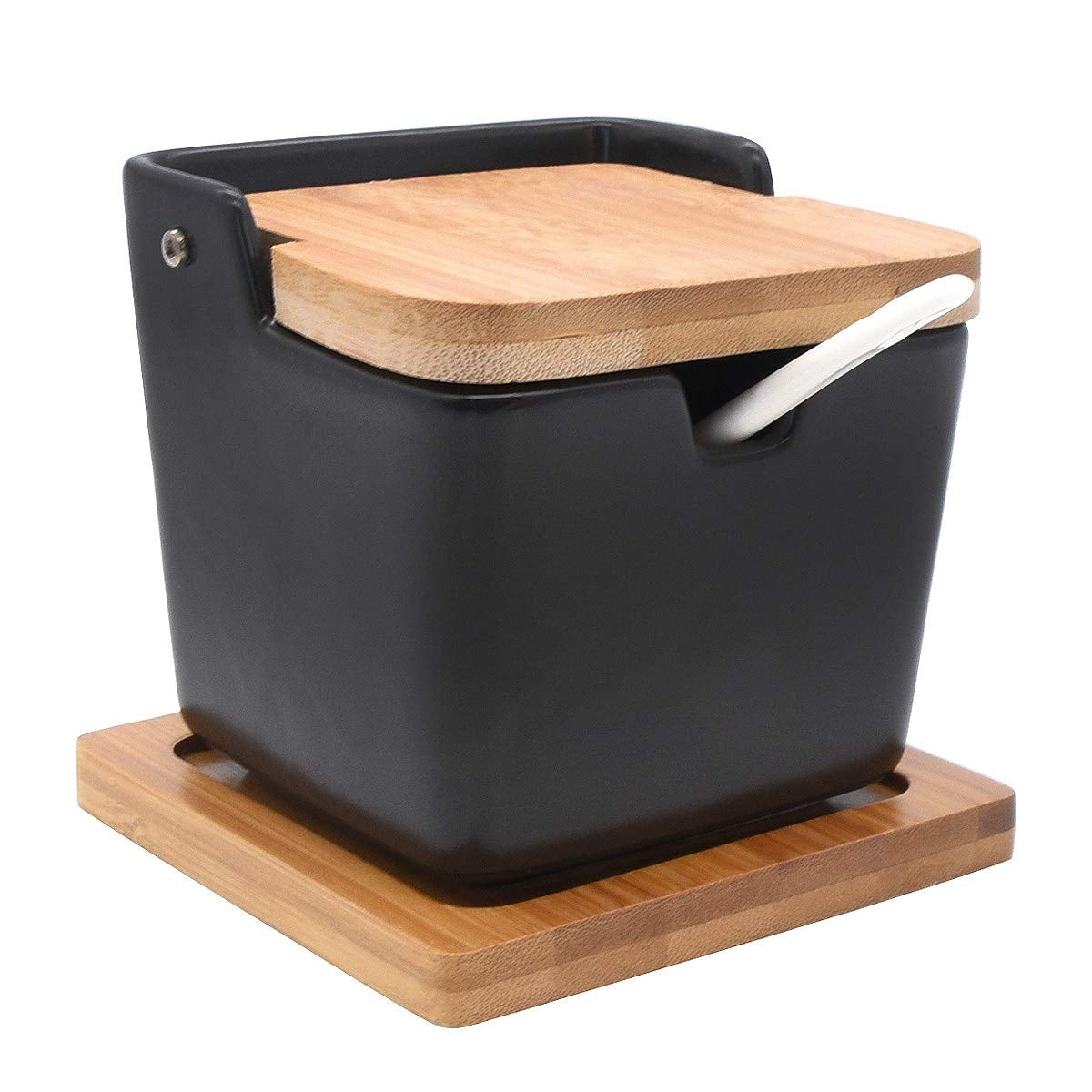 Sugar container, salt sugar bowl BAMBOO PREMIUM