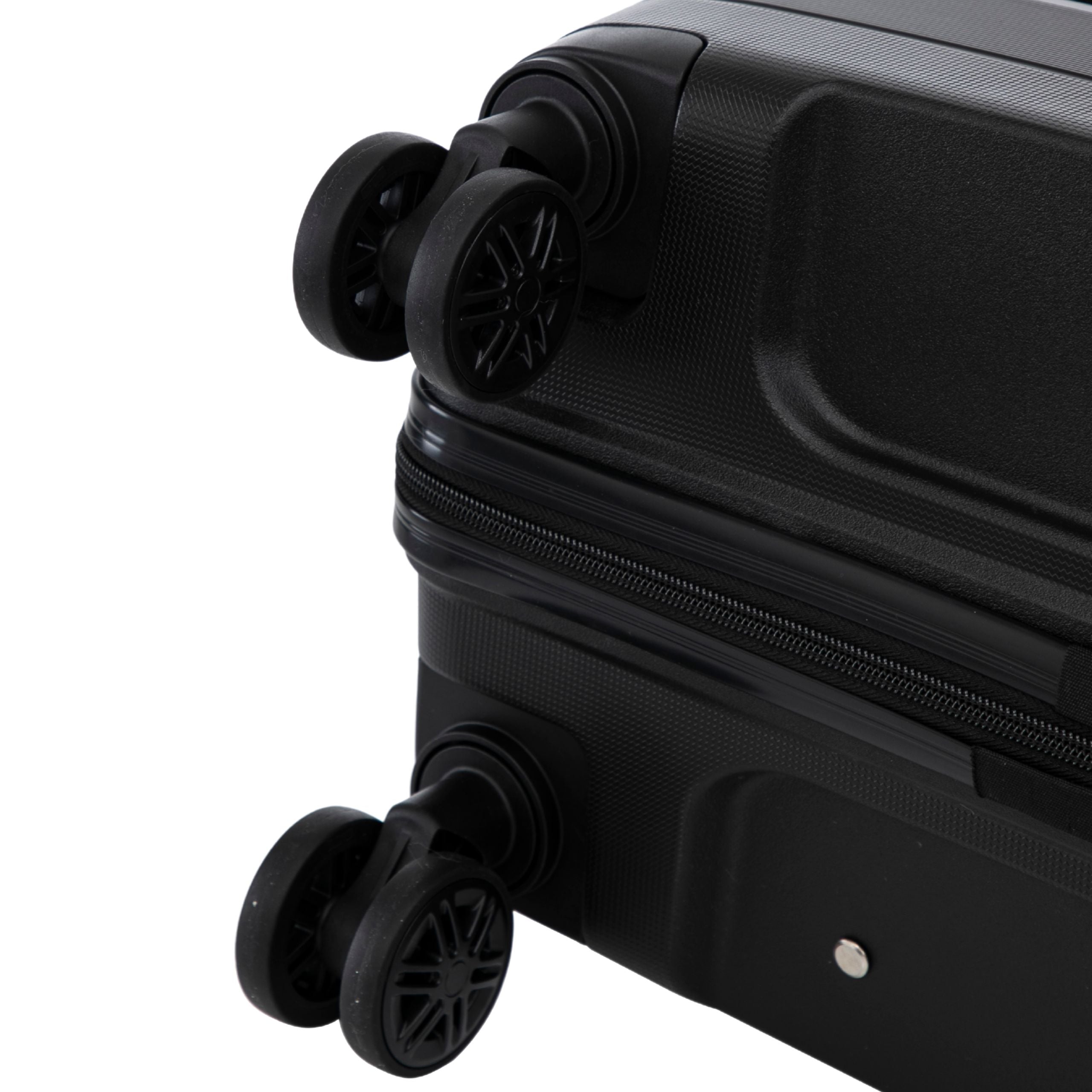 Suitcase Black Medium XL polypropylene travel luggage hard roomy WINGS Width (longer edge) 43 cm