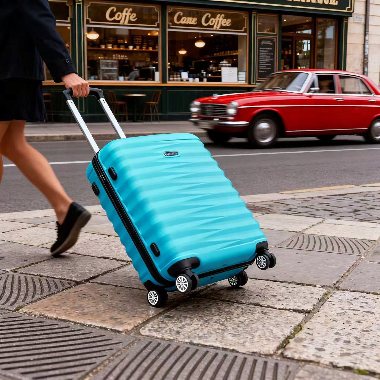 Suitcase Medium Hard 26 ABS Travel Cipher Wheels 360 Blue Manufacturer code tl26