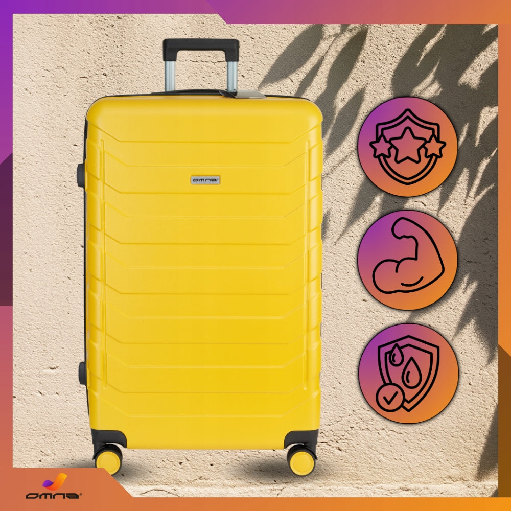 Suitcase large travel sturdy bag luggage trunk light wheels airplane 94L EAN (GTIN) 5903858134093