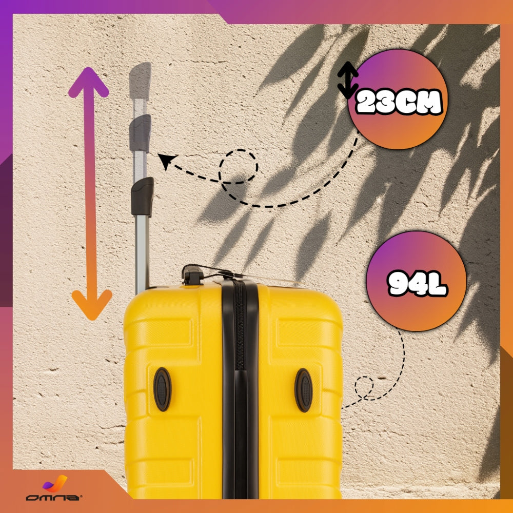 Suitcase large travel sturdy bag luggage trunk light wheels airplane 94L Width (longer edge) 49 cm