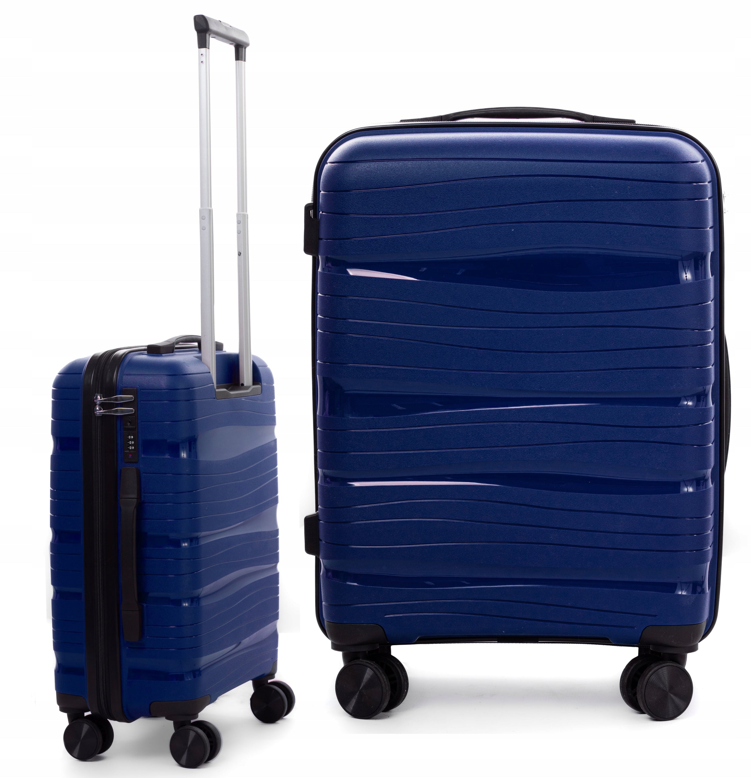 Suitcase small indestructible CABIN POLYPROPYLENE 4 WHEELS WIZZAIR, RYANAIR Brand RGL