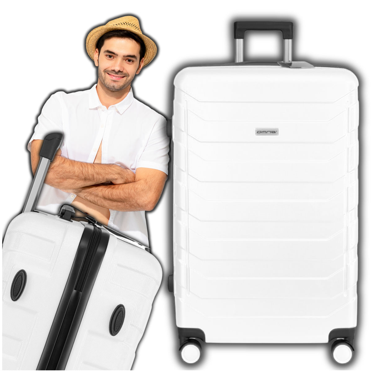 Suitcase small travel cabin on wheels ABS bag for children 40L
