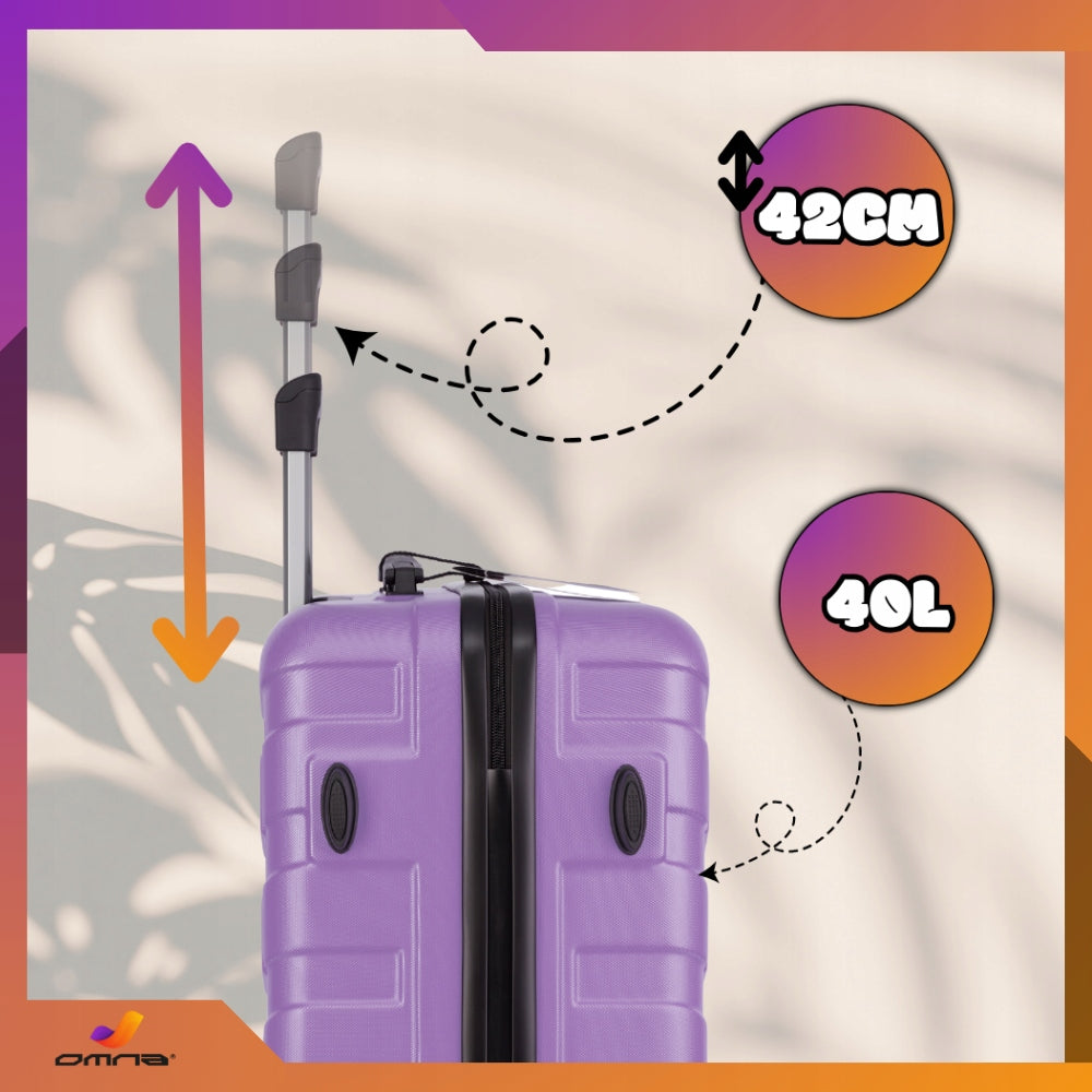 Suitcase small travel sturdy bag luggage trunk light wheels airplane 40L Manufacturer code ARIZONA