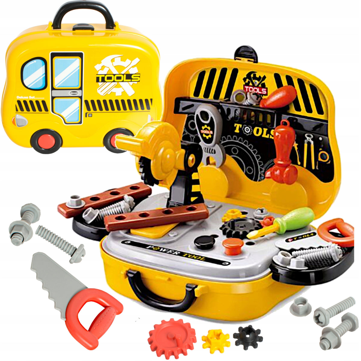Suitcase with tools for children Workshop with accessories KX9766