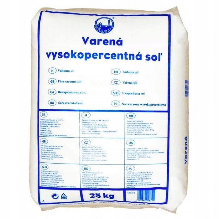 Sůl do bazénu 25kg čistá vysokoprocentní Solivary Manufacturer code 752