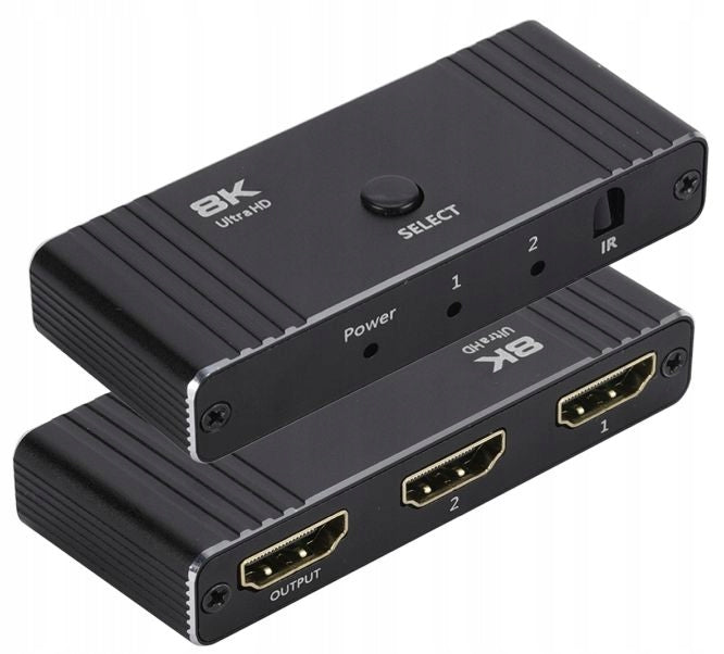 Sumator Two-way Splitter 2in1 HDMI Splitter 2.1 8K 2x1 1x2 + Remote Control EAN (GTIN) 5903031052619