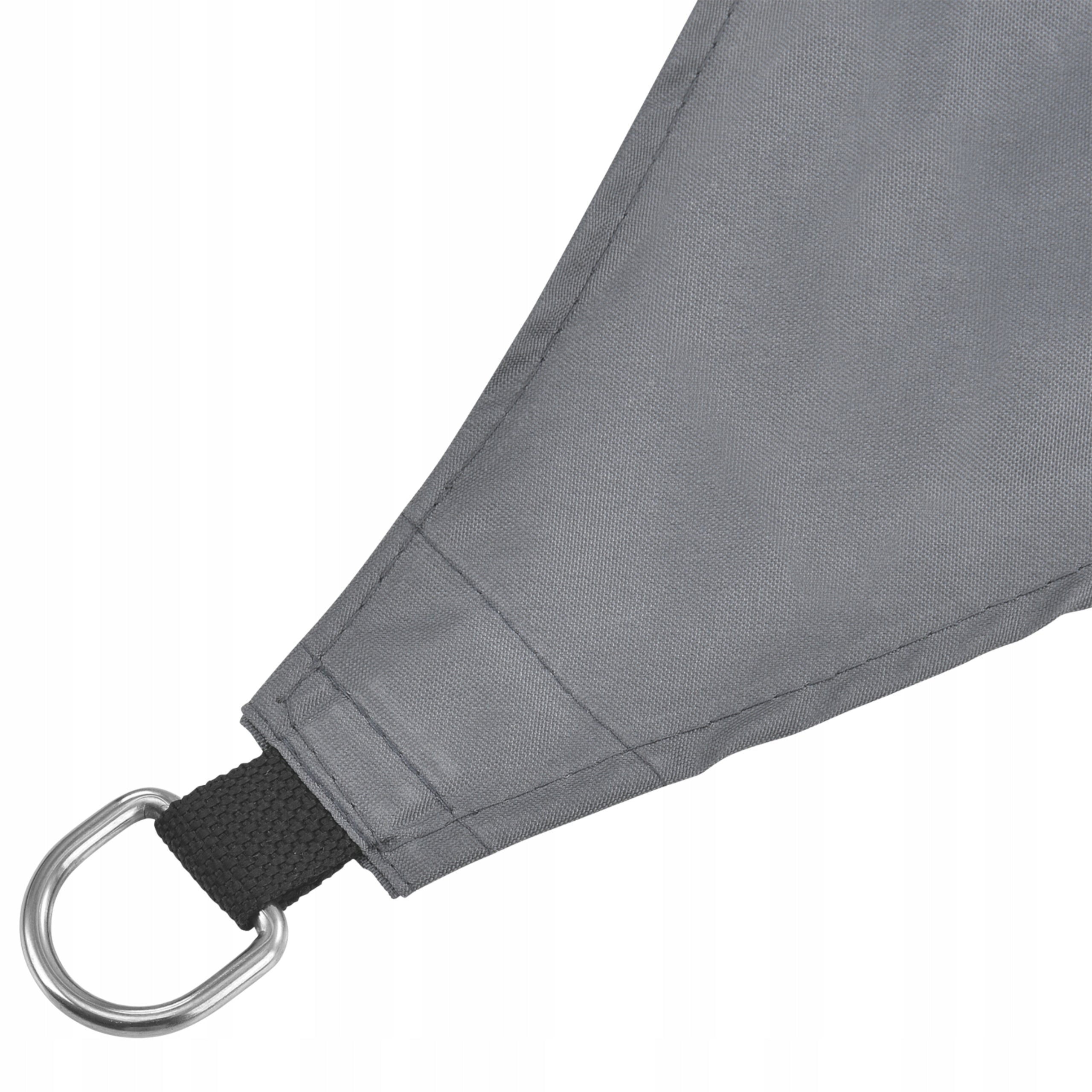 Sun Sail 4x4 m Square Waterproof Garden Sail Grey Length 400 cm