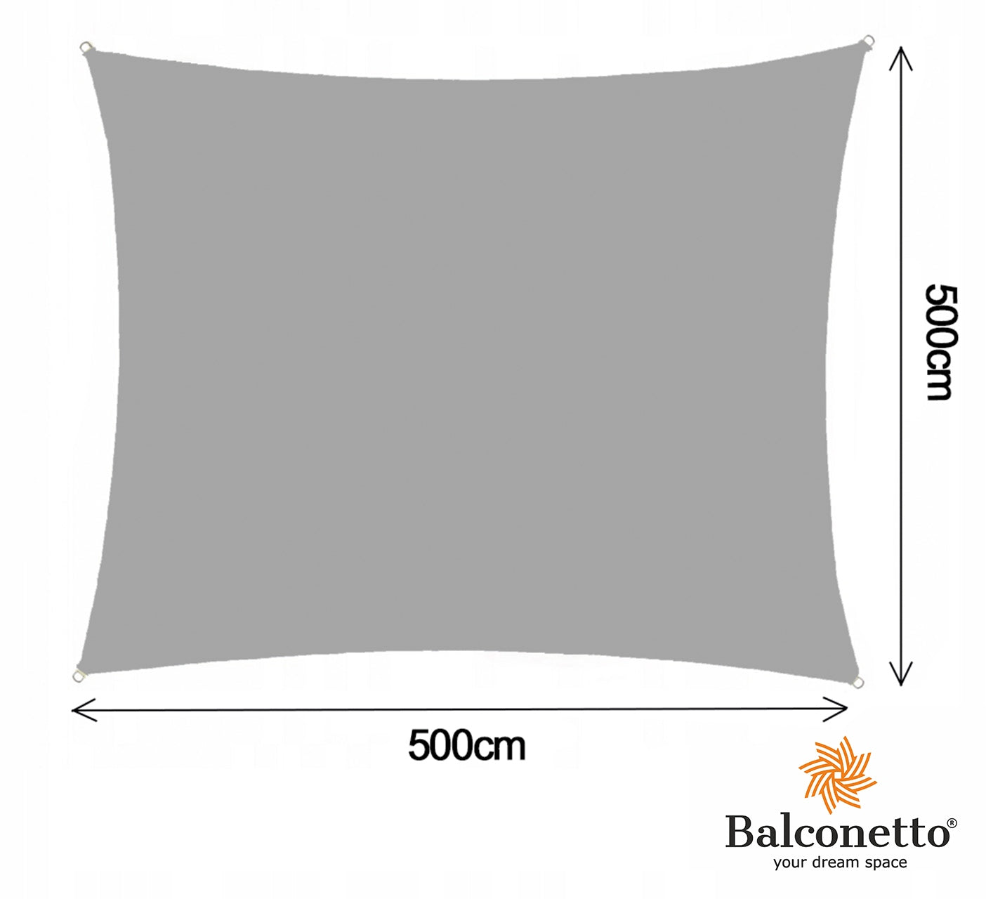Sun Sail 5x5m XL Square UV Waterproof Awning Umbrella Manufacturer code osłona tarasu parasol