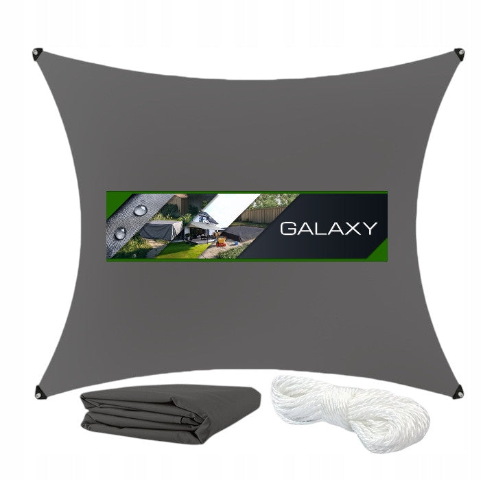 Sun Sail Garden Awning BALCONY Waterodp 3x3 Grey Rectangle