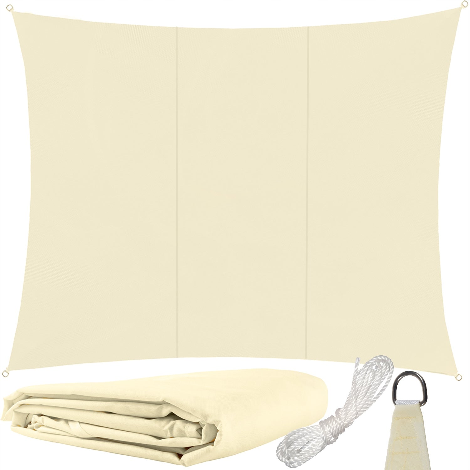 Sun Sail Rectangular GARDLOV 3x4m Garden for Terrace Beige
