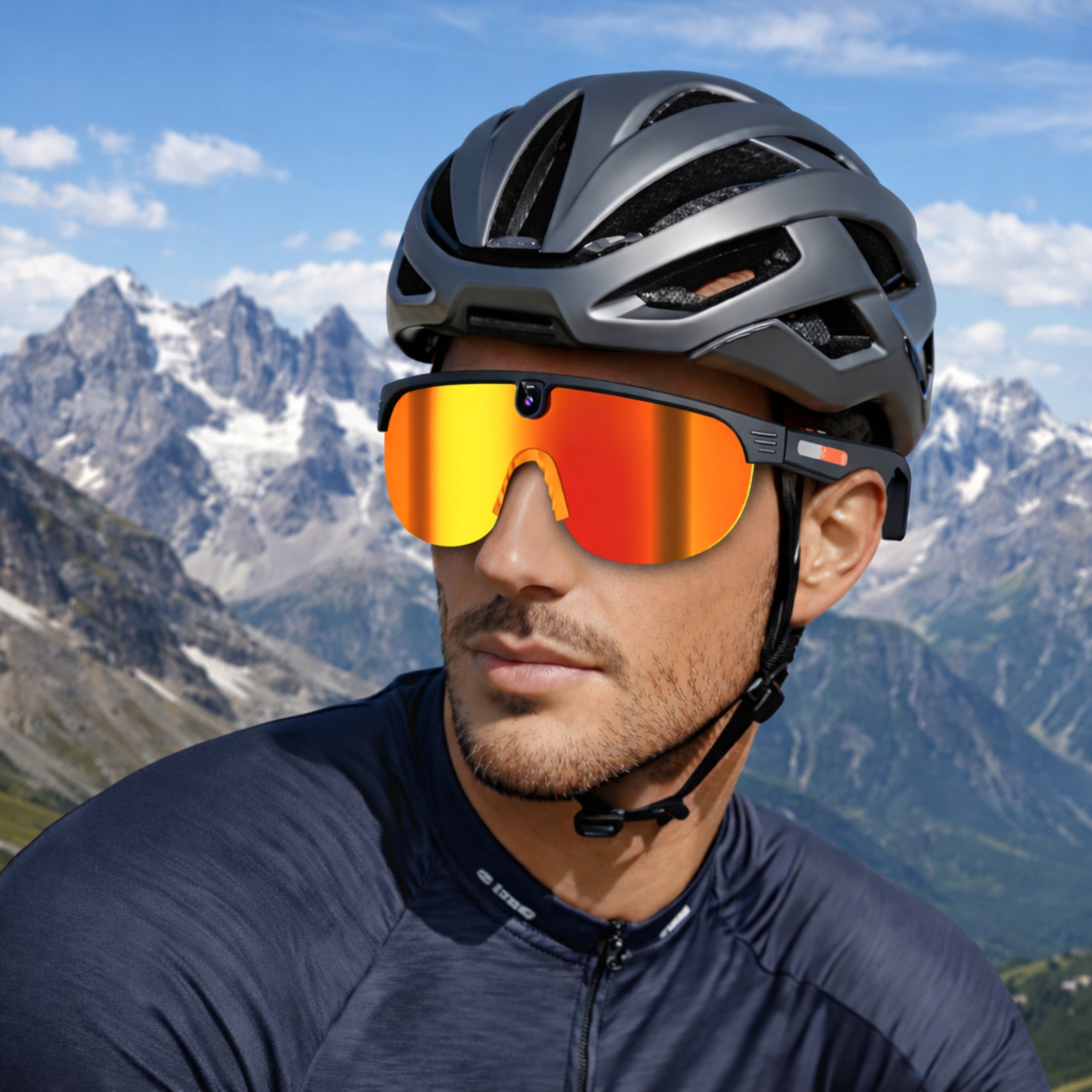 Sunglasses With Sunglasses Men's Cycling Sports 1200p HD WiFi AI Packaging status original