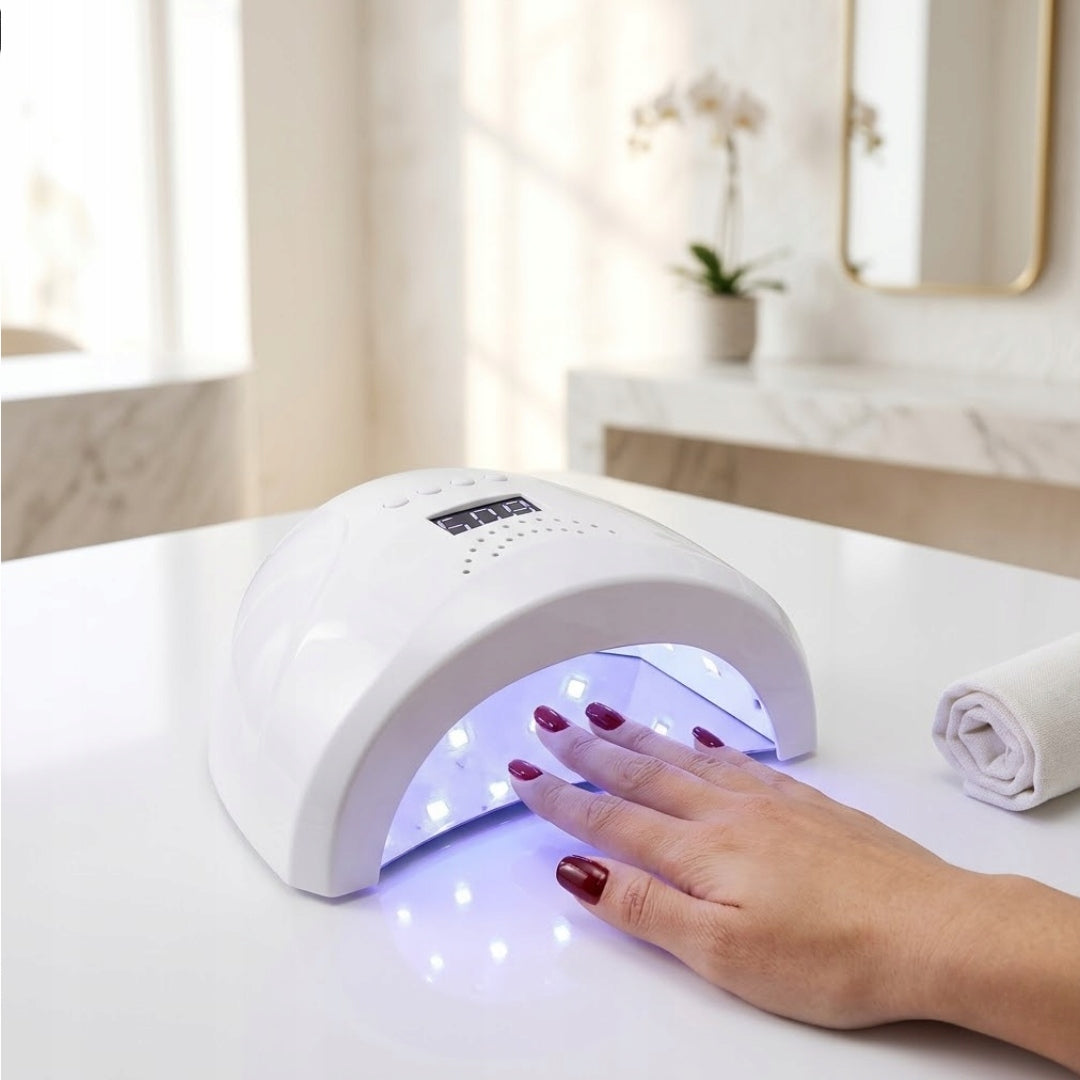 Sunled 1S Dual Led Nail Lamp 24/48w White with Mirror + FILE Packaging status original