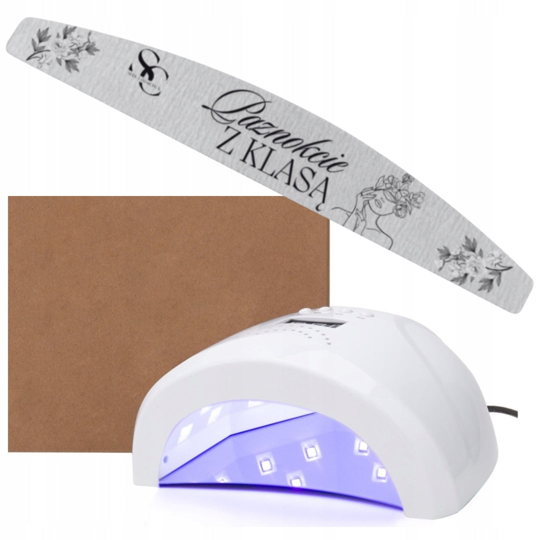 Sunled 1S Dual Led Nail Lamp 24/48w White with Mirror + FILE